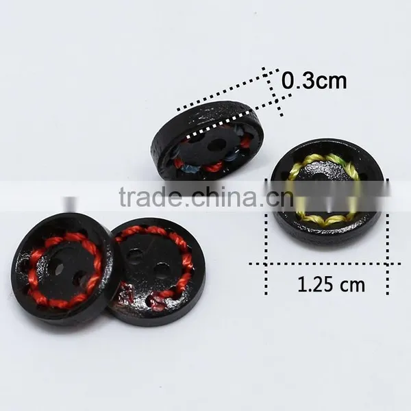 Sedex Audited Factory 2 Pillar Braided Cord Wooden 4 Holes Button photo-3