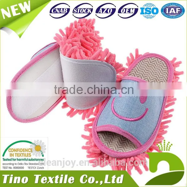 Detachable Microfiber Mop Slipper Customized Washable Cleaning Dusting Slippers photo-6
