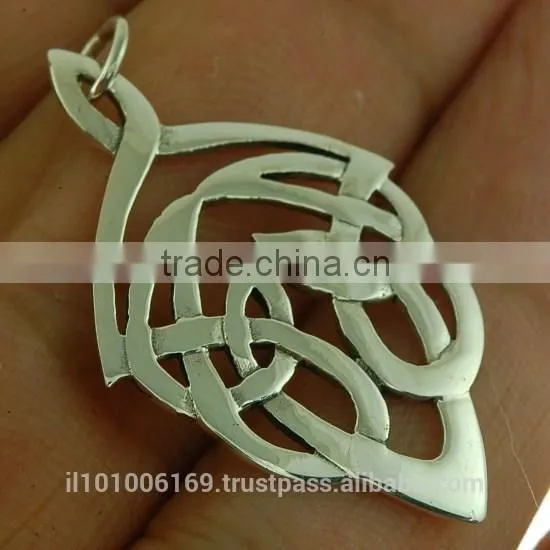 Celtic Knot Pendant Sterling Silver, Pn26 photo-2