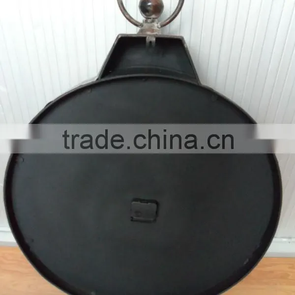 Round French Vintage Metal Wall Clock photo-2