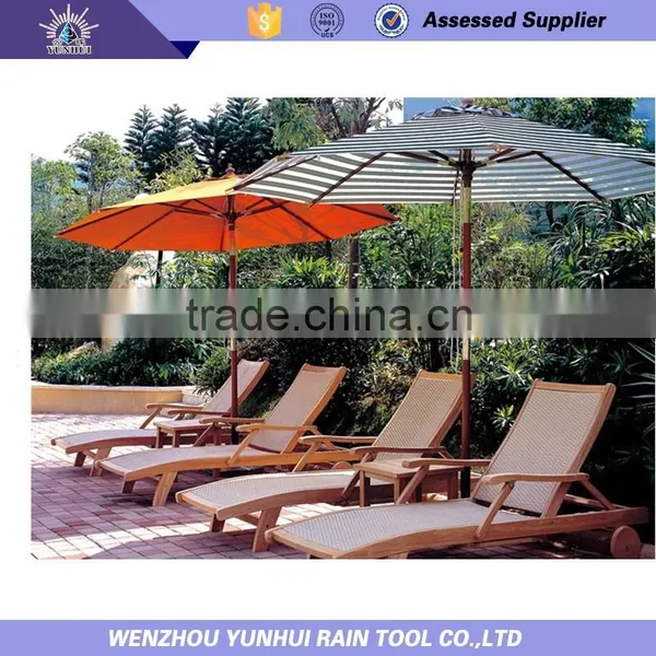 Grass Usage Olefin Fabric Hotel Wooden Big Parasol photo-5