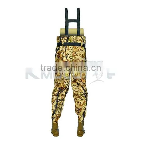 CHN-81205M High Quality Fishing Wader Suit Camo High Chest Fishing Wader Boots photo-2