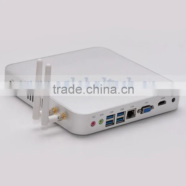 Portable Computer Mini Fanless PC Support XBMC Openelec Windows Linux Ubuntu Intel Core i3 HD 4000 Graphics With 1*HDMI 4*USB3.0
