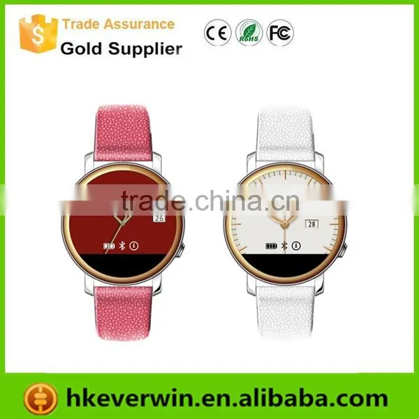 New 1.22" Metal & Leather 240X240 Pixel G+G High Sensitive Capacitive Round Touch Screen Bluetooth 4.0 Smart Watch S360 photo-2
