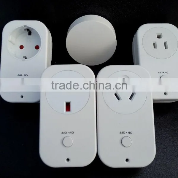 self-powered wireless remote control socket approved by CE/ RoHS waterfproof socket
