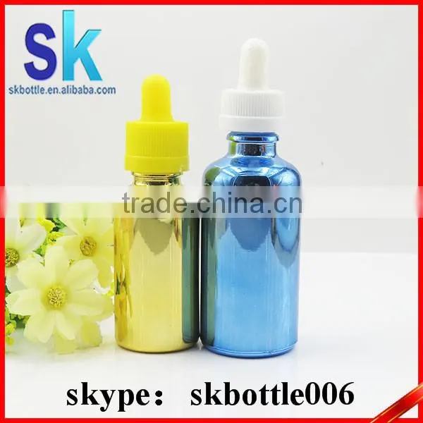 Gold Electroplating Essential Oil 30ml Glass Dropper Bottle photo-6