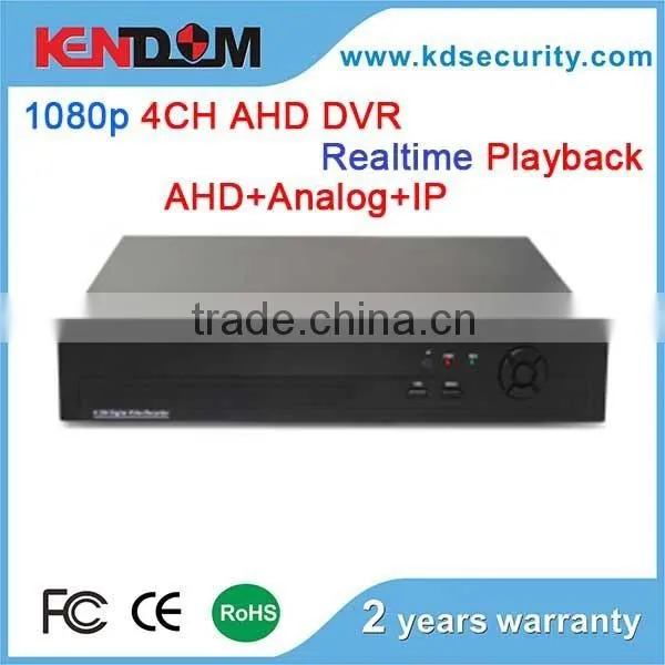 1080p 4CH AHD DVR for Security System CCTV DVR 1080p Realtime Playback