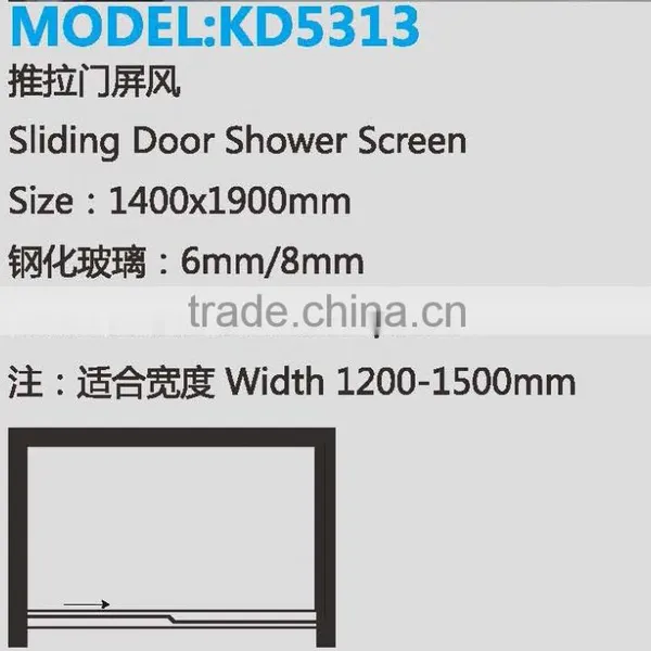 Hot Sale Tempered Glass Shower Cubicle Price KD5313 photo-2
