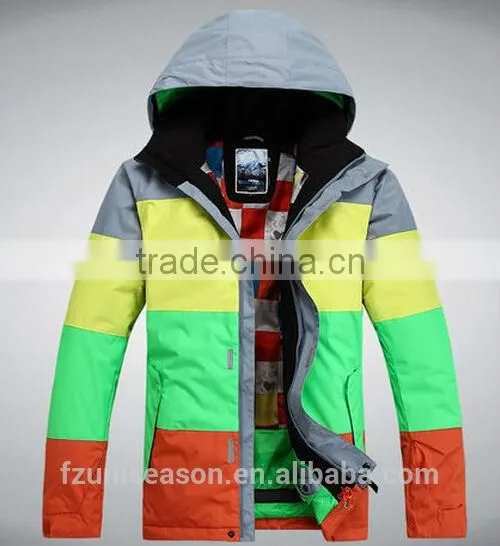Colorful Stripe Lightweight Ski Jackets photo-3