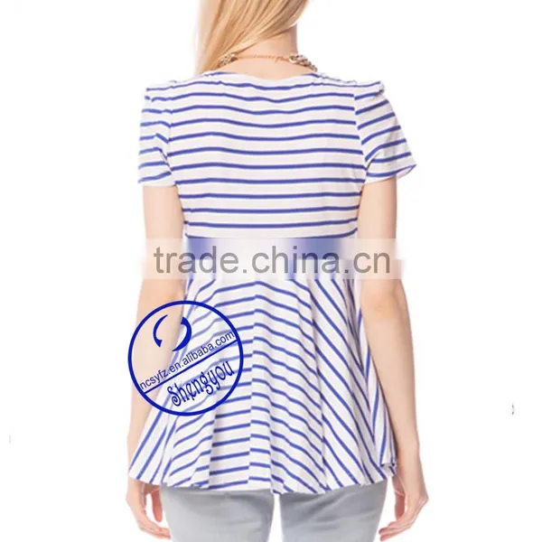 Custom 100% Cotton Jersey Yarn Dyed Maternity Clothing photo-6
