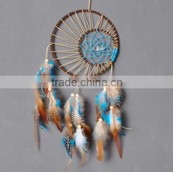 Crystal Dream Catcher Bedroom Decor, Wall Hanging, Lilac Dream Catcher Bohemian Feather Dream Catcher Crochet Dream Catcher