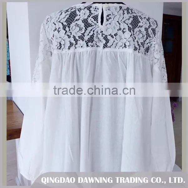 Fashionable Embroidered White Cotton Nightdress/Dressing Gown photo-4