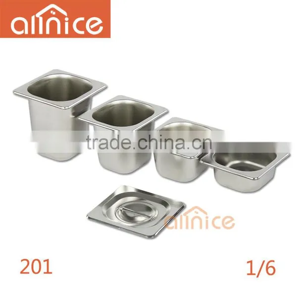 Stainless Steel #201 Food Gn Pan With 0.5/0.7/1.0mm Thickness Stainless Steel Anti-Jam Steam Table Pan,Full Size photo-6