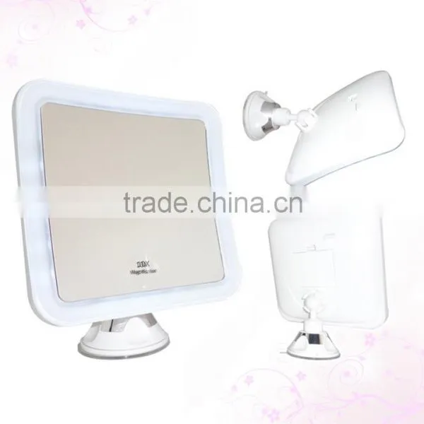 Square Lighted Bathroom Shaving Mirror photo-2