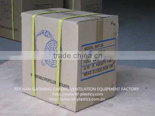 OEM 200mm 220V Orange Axial Ventilation Fan British Plug photo-3