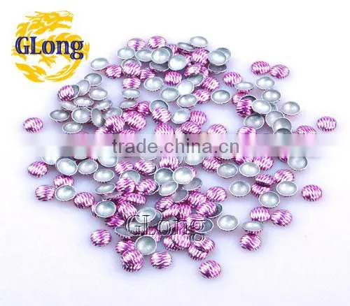 7mm Hot Fix Iron-on Nailhead Round Aluminum DIY For Nail Art Bag Shoe Case Garment Phone Jewelry #GT104B-7Z(107)