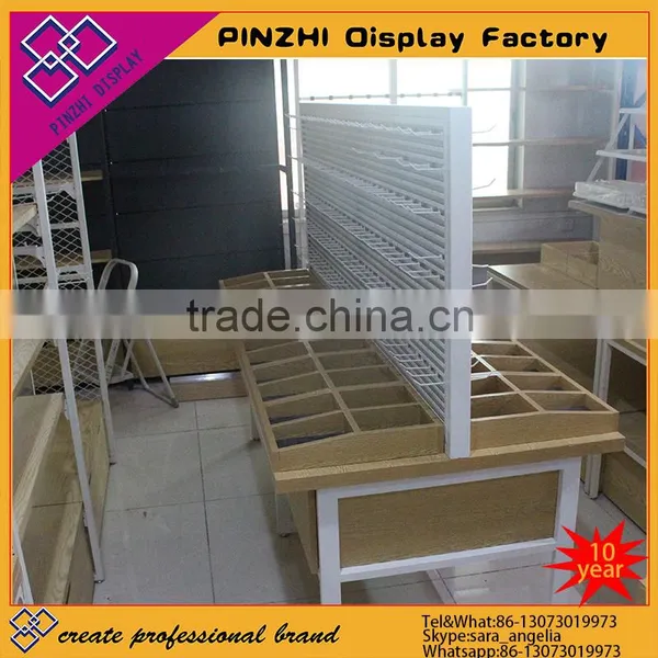High Ending Stationary Display Stand Metail and Wood Display
