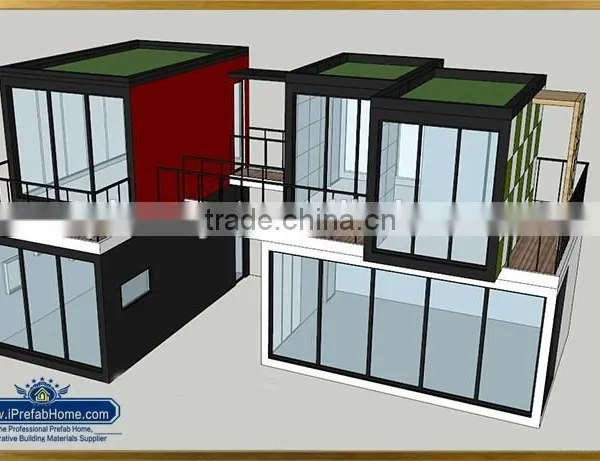 IPrefab-LPOBS-M5 Amusing Interesting Inventive Innovative Prefabricated Stores Complexes Container and Prefab Shops Sunroom Bar