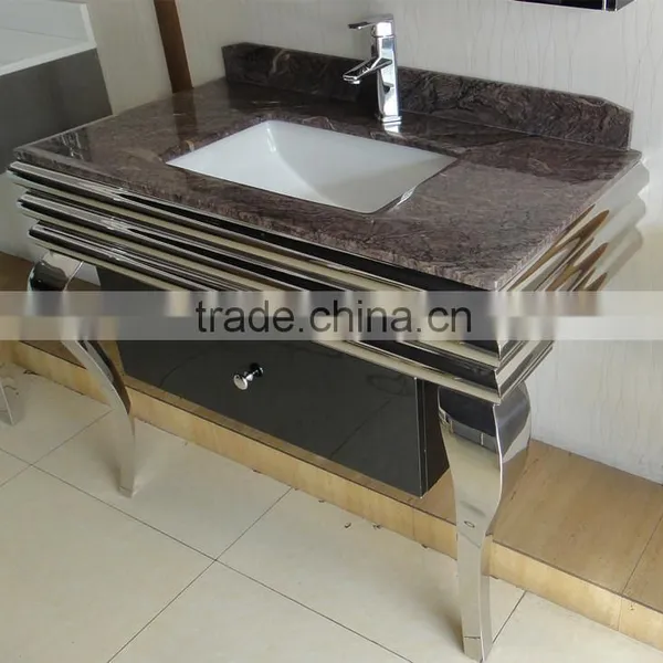 China Wholesale 304 Stainless Steel Vanity Furniture Bathroom Cabinet Y-8009 photo-4