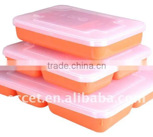 Orange color disposable food tray, large rectangular tray(Large/Medium/Small)