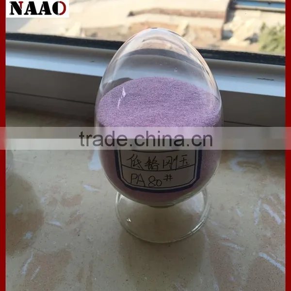 F80 Low Chromium Pink Aluminium Oxide/PA as Abrasive