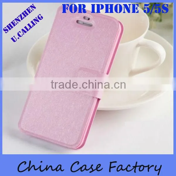 Royal Quality Leather Wallet Case For IPhone 5 5S,Small Order Accept! photo-3