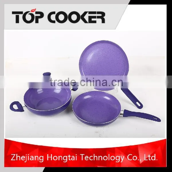 4pcs Alumimum Metallic Painting Cookware Set