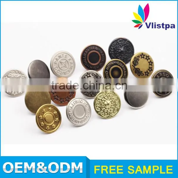 Custom Logo 20mm Design Decorative Denim Jeans Wholesale Jeans Button photo-3