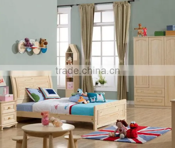 2015 Modern Fashion Furniture Pine Bedroom Set