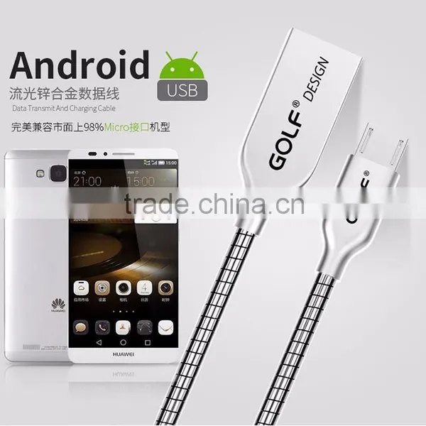 Hot Saling Fast Speed Custom Usb 2.0 Charging Cable for Samsung and Usb Silvr Metal Usb Cable photo-2