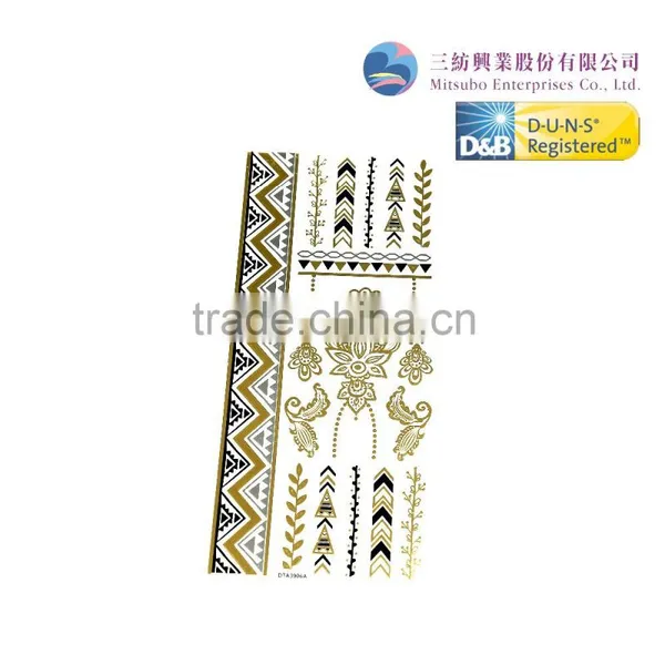 Gold Temporary Tattoos Custom Face Jewels Crystal Face Tattoo Stickers photo-2