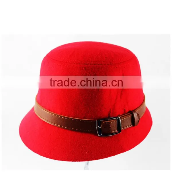 2015 Wool Hats for Women Mini Red Top Hat Hats for Women photo-2