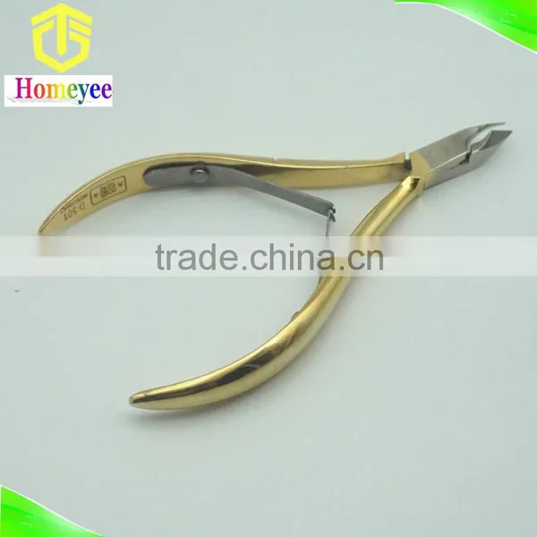Golden Handle Dead Skin Stainless Steel Scissors photo-4