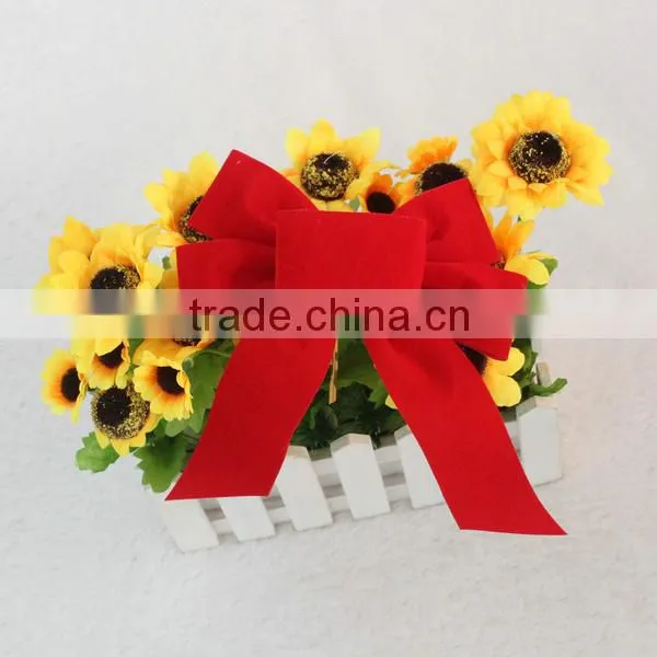 Printed Custom Elastic Loop Gift Ribbon Bow for Box photo-2