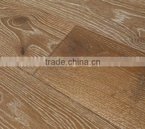 Chene Oak Urban Style Random Width Antique Handscraped ABCD Grade Engineered Wood Flooring photo-4