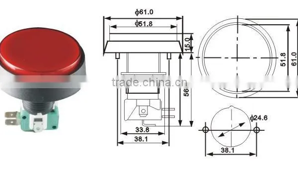 PUSH BUTTON SWITCH/2A 250V/4A 125V(CZ805-050) SWITCH,automatic Switch photo-6