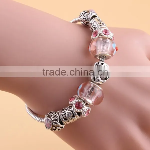 Fashionabe Custom Design European Beads Metal Charm Bracelets for Women photo-6