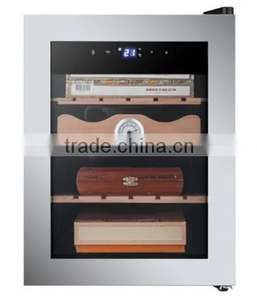 SICAO New 33/70 Liters Cigar Cooler With Glass Door Wooden Shelf Display Cigar Humidor Cabinet