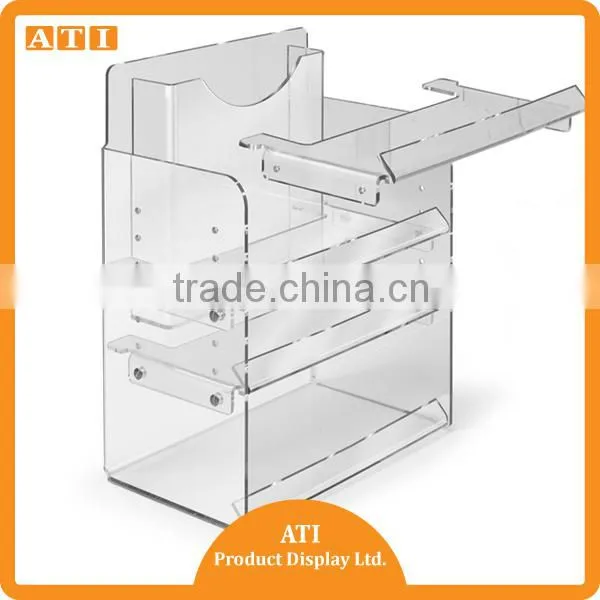 Blue and Clear 4 Tiers Acrylic Cosmetic Merchandise Stock Holder for Cosmetic photo-6