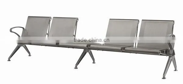 4 Seats Stainless Steel Metal Waiting Room Chairs photo-3