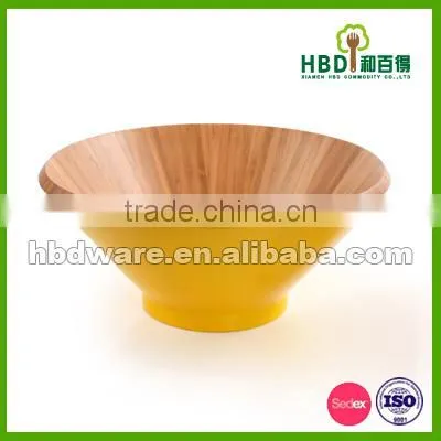 Good Quality Wooden Popcorn Bowls With Color Outside photo-3