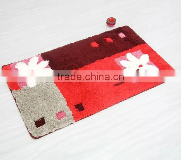 Nylon Printed Luxury Flooring Carpets Flower Shape Rug