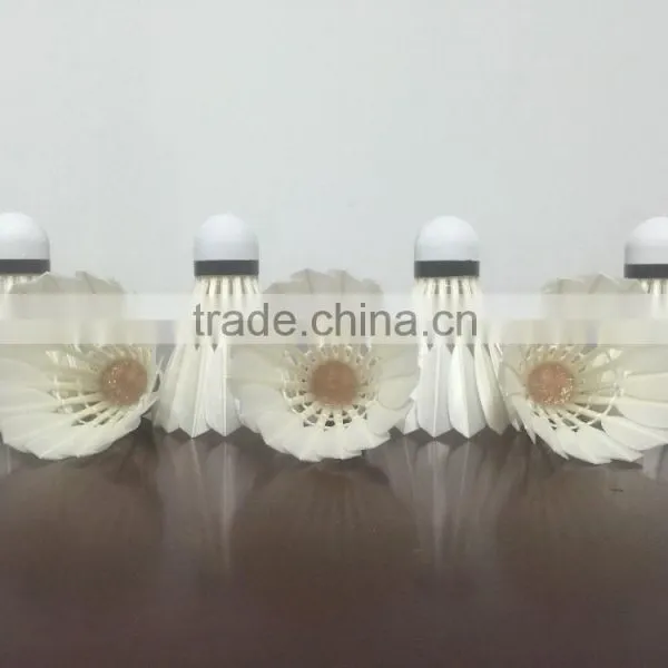 Topest Class Best Hand Feeling Goose Feather Badminton Shuttlecock Quality AS 50 for Tournament Badminton Shuttlecock photo-6