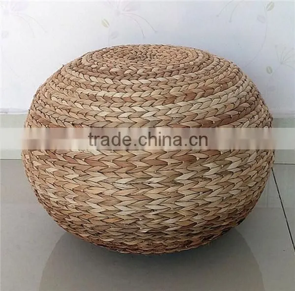 All Hand-woven Handmade Rattan Tatami Small Round Stool photo-3