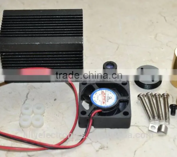 Laser Module Housing 33x33x50mm for 5.6mm TO-18 LD With Glass Lens & Fans
