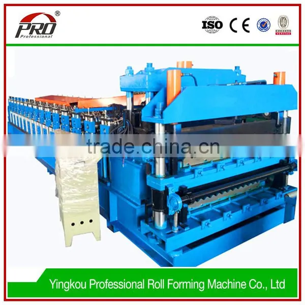 Cold Bangladesh Metal Roofing Sheet Double Layer Roll Forming Machine photo-3