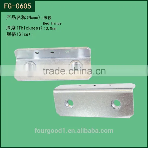 metal bed hinge for furniture connector