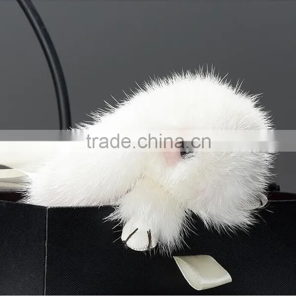 Adorable Rabbit Fur Bag Charm photo-6