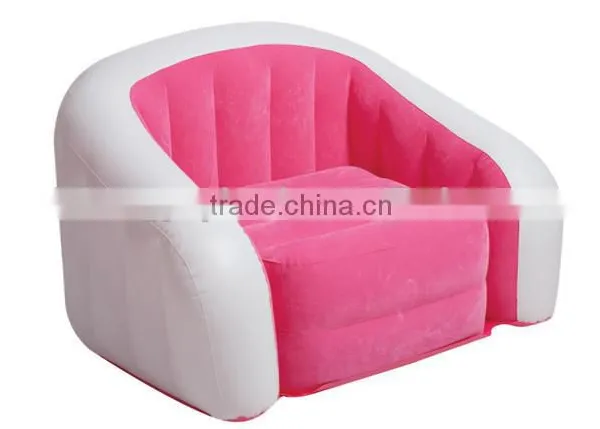 Inflatable Sofa Bed Outdoor or Indoor With Comfortable Armrest and Cup Holder With/without Pump photo-4