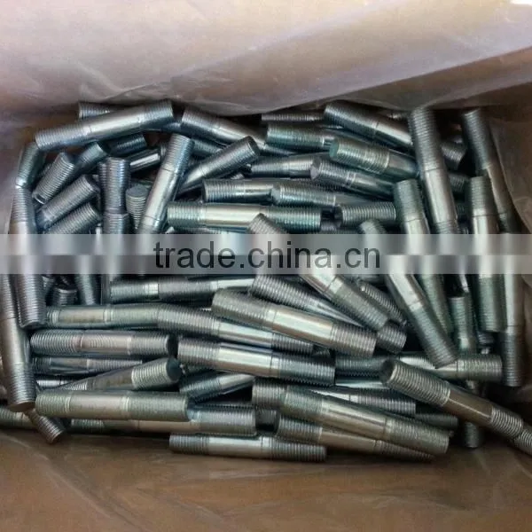 Double End Studs in Bolts, DIN933/931 H.D.G / Galvanized With Black /yellow Zinc Plated/blue White photo-2